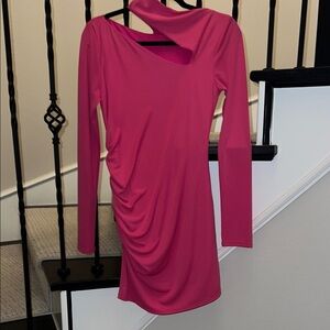 Camila Coelho Revolve Pink Long Sleeve Dress